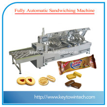 chocolate filling biscuits sandwiching machine