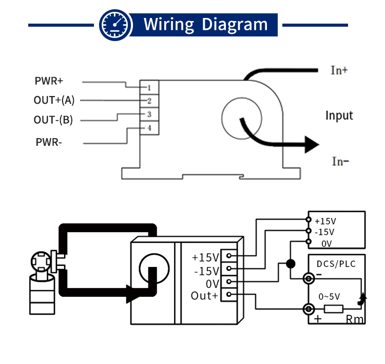 500A 1000A DC Current Transmitter Hall Effect Split Core Current Sensor Measuring Transformer Closed Loop DC Current Transducer