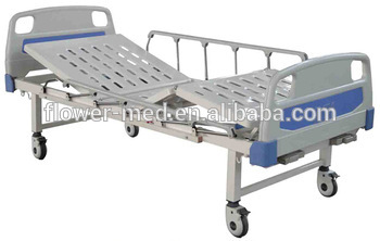 Manual 2 funtions folding bed mechanism Medical care bed