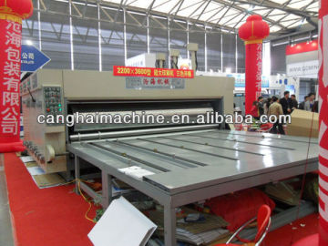 corrugated carton print slot die cut machine