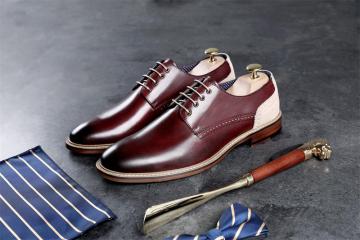 Lace Up Leather Shoes For Men