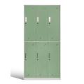 2 Locker de metal para escolas 6 portas