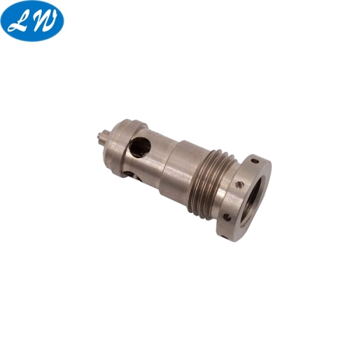 Custom stainless steel hollow threaded rod part