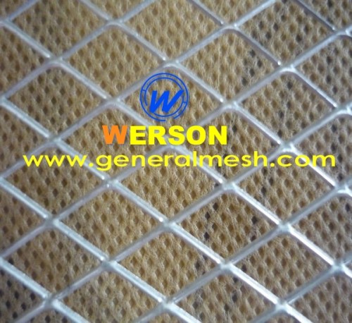 Aluminium expanded mesh radiator grille-aperture :25x9mm