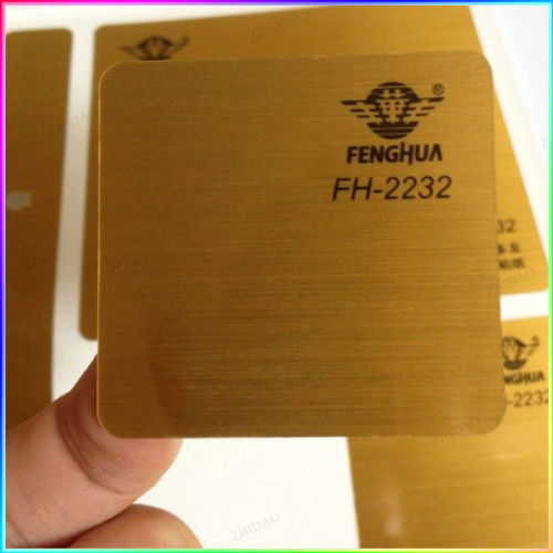 custom gold foil sticker, 3d sticker printing, white pvc sticker