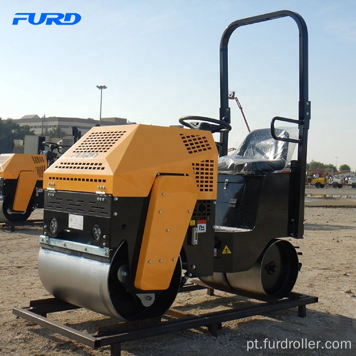 Rolo compactador vibratório de rolo duplo 800kg