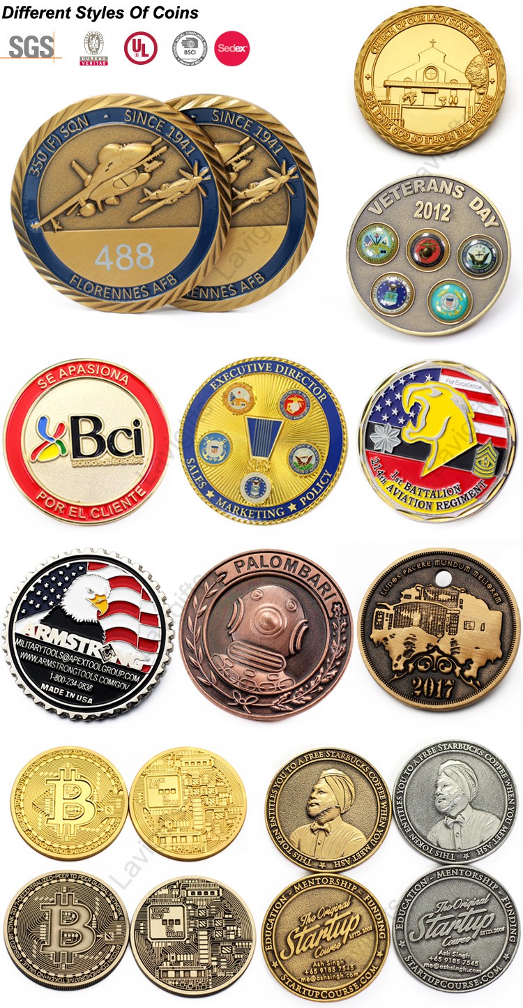 popular custom 3D rare copper coins