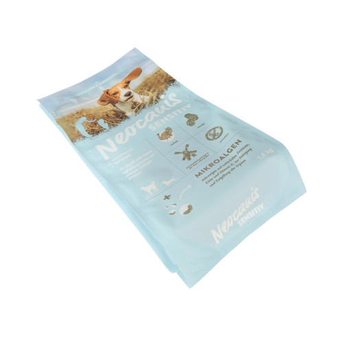 Plástico impresso gato lateral lateral bolsa de gusset animal de estimação alimento embalagem de alimentos