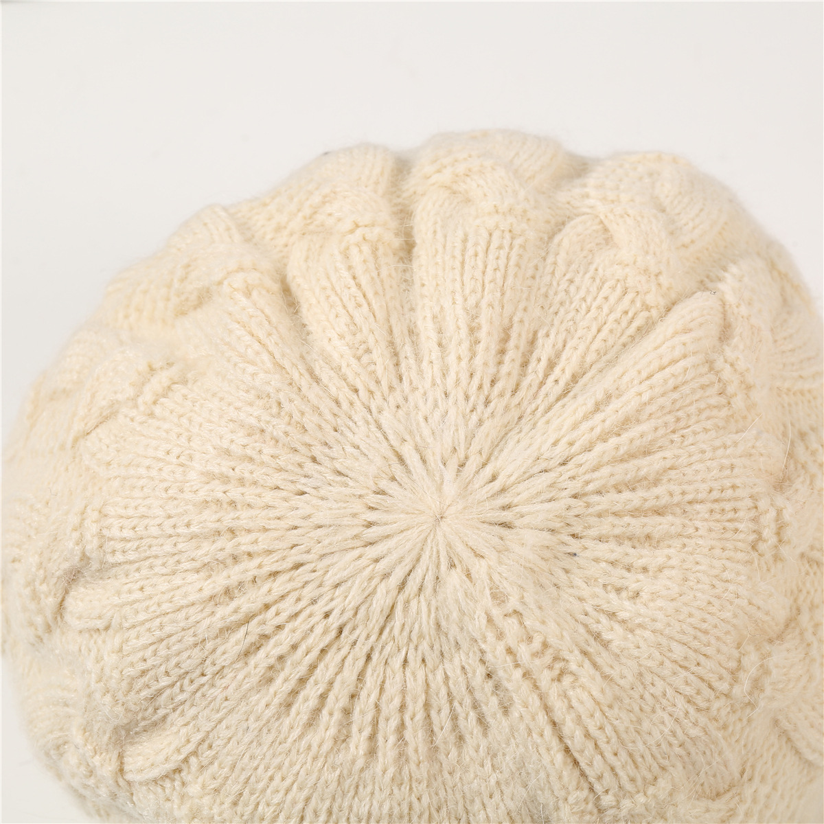 European and American warm rabbit wool knit cap (12)