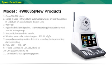 USB & TF Card H.264 300K Pixel network phone cam
