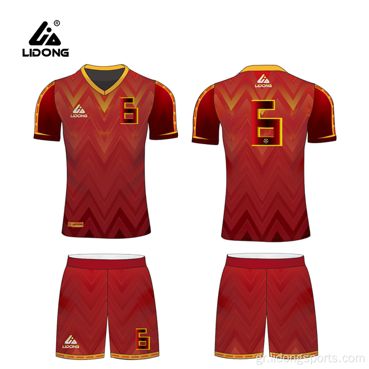 Προσαρμοσμένη ποιότητα ποδοσφαίρου Jersey Custom Men Footabll Uniforms