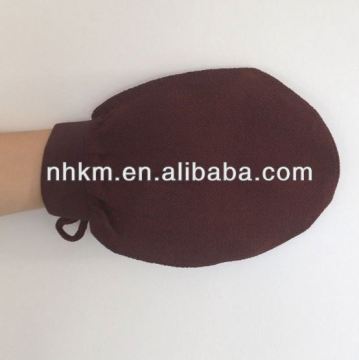Black viscose morocco hammam scrub mitt tan removal mitt