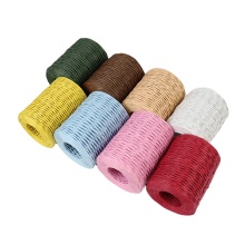 Eco-friendly Colored Paper Rope for Gift Wrapping Crafting Packing Paper Bag Handle Material