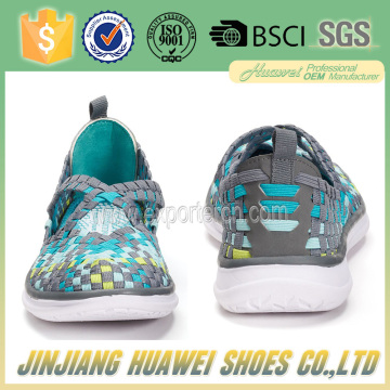 2017 china women woven shoes with 10 years factory