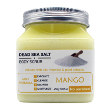 Fruit Dead Sea Mango Salt Scrub Exfoliating Whitening Face and Body Scrub