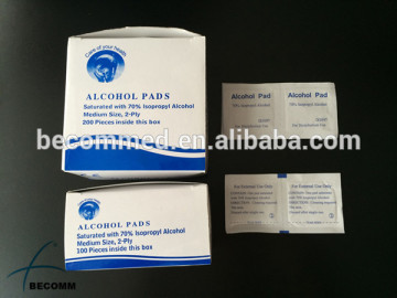 alcohol pad, 70% isopropyl alcohol