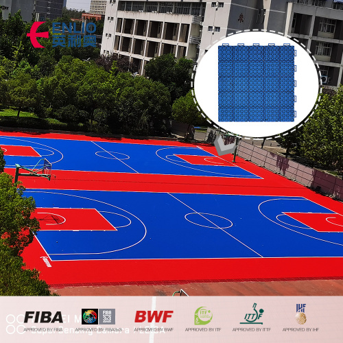 Telhas planas de bloqueio modular para quadra de vôlei de basquete