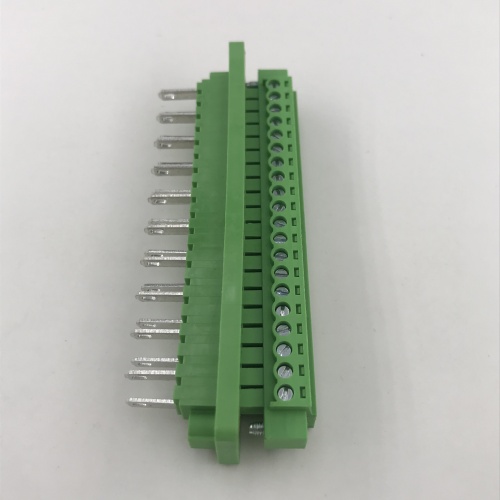 20 poles contact plug-in through wall terminal block