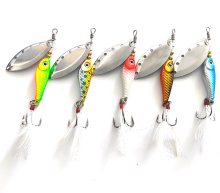 2023 MESTER LURE SB015 17g 100mm Buzzbait Chatterbait Metal Jig Spinner Lure with Feather Tail