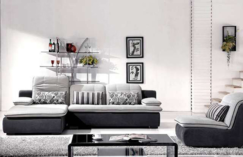 Chaise Sectional Sofa Set