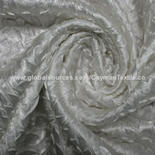 Pleated satin fabric, crinkled, shiny, good texture, best price