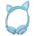 Christmas gift led cat ear headphones glowing