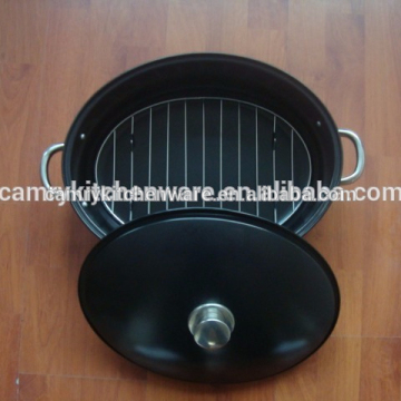 oval roaster with rack