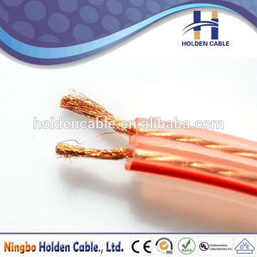 Transparent high end speaker cable colored speaker wire