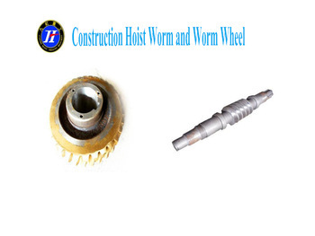 Construction Hoist Worm and Worm Wheel
