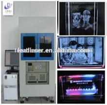 Pursuit Style Double Heads 3D Crystal Inside Laser Engraving Machine