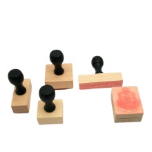Custom Design Polymer Wood Handle Stamp - DIY Wooden Stamp Materials