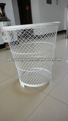 durable metal wire trash bin