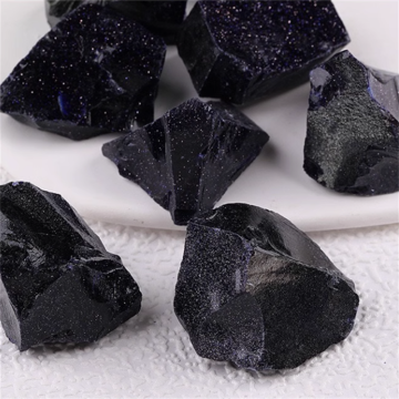 Natural Crystal Gemstone Blue Sand Rough Stone for Healing