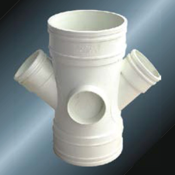 BS5255/4514 Drainage Upvc Reducing Y-cross Grey Color