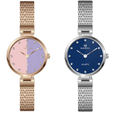 Ladies Minimalism Mesh Watchband Quartz Wrist Watch