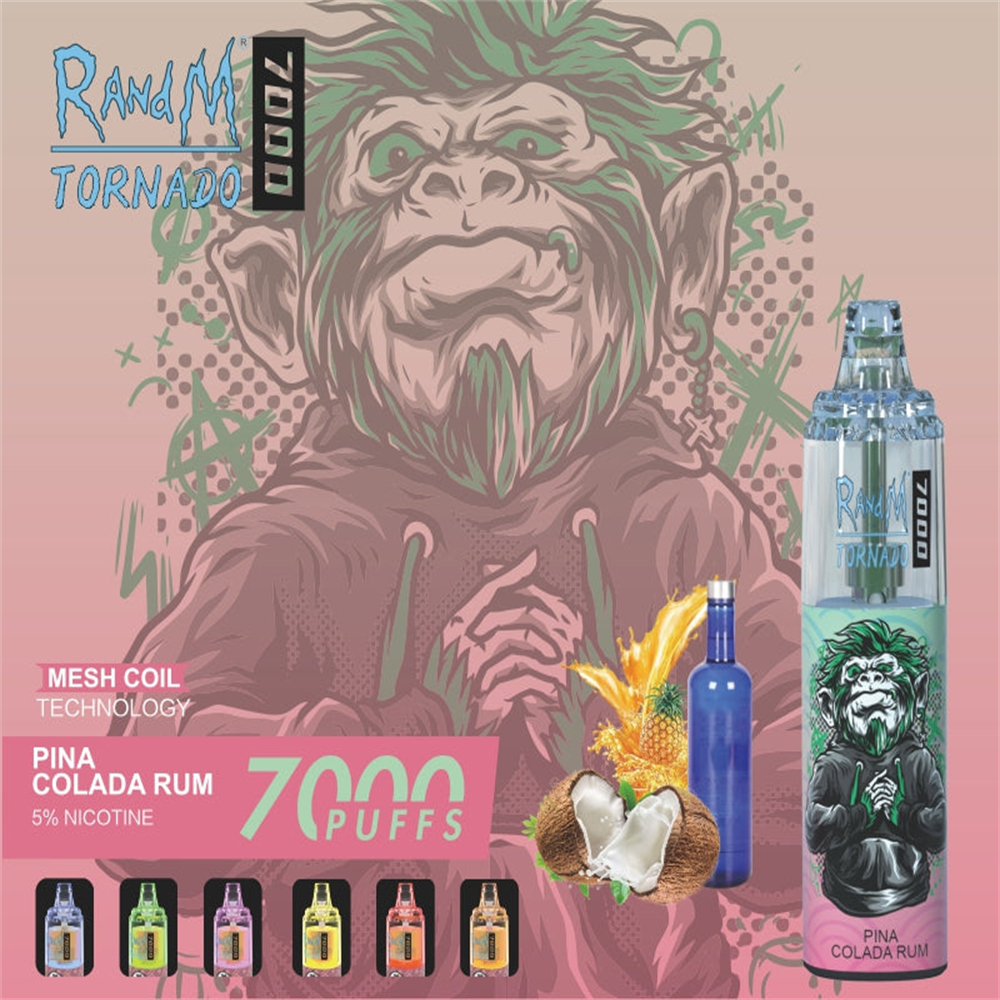 Randm Tornado 7000 Recarregável Vape por atacado