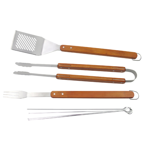 Ensemble d&#39;outils de barbecue en acier inoxydable de qualité professionnelle 7pcs