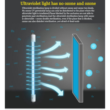 1200mm Uzunluk UltraViolet Antiseptik Tüp Lamba