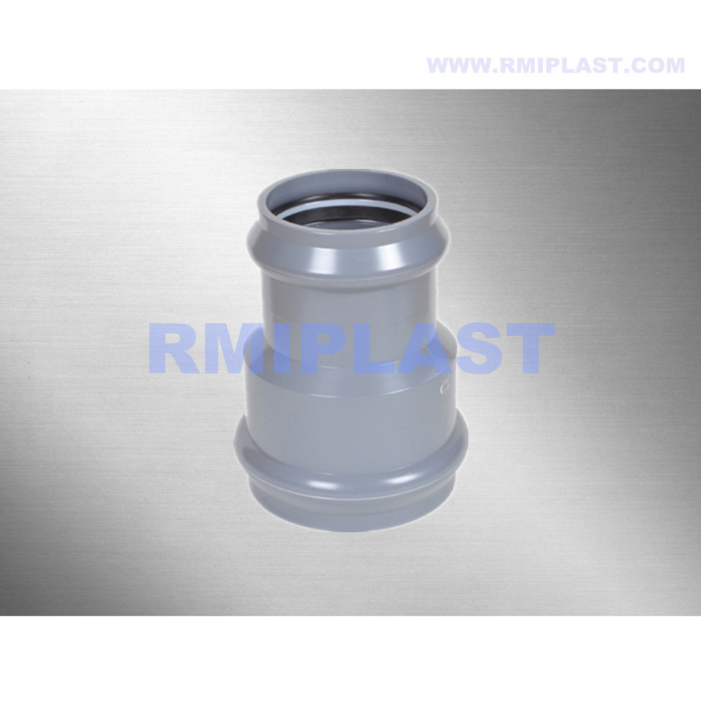 PVC Reductor Spigot End de goma anillo