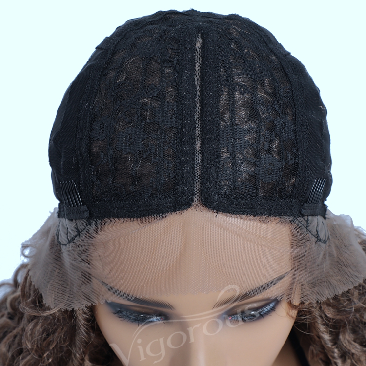 Vigorous straight handmade dreadlocks cheap price braid crochet bohemian hair with curly ombre synthetic braiding hair lace wigs