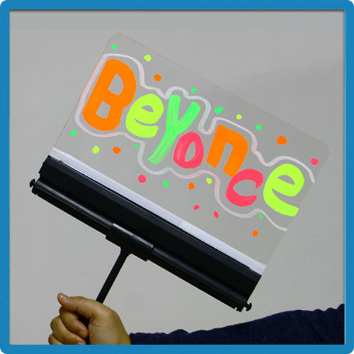 2015 concert promotion gifts rewritable led flashig board 3528 SMD plastic frame led neon sign board electronic writing board