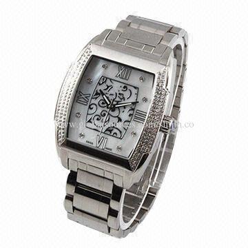 Men's Watches, Water-resistant Stainless Steel with Shell Dial