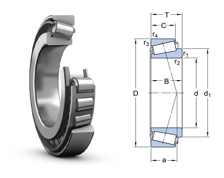 Stock bearing 32222 GOST Taper Roller Bearing 7522