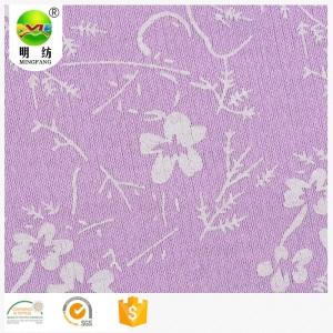 Cotton polyester custom interlock knit fabric printing