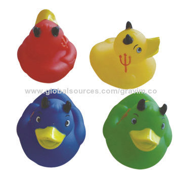 Wholesale 2014 new design 2" bath rubber duck, made of latex rubber