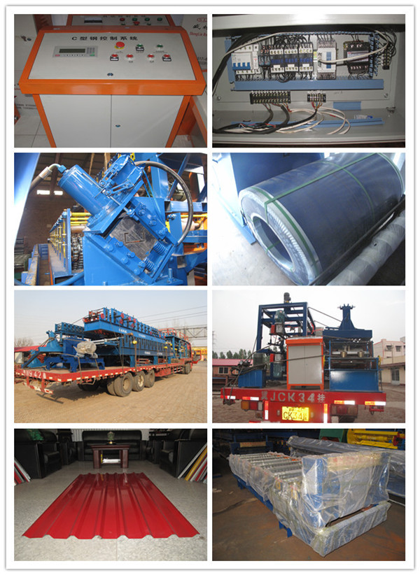 metal steel highway guardrail roll forming machine