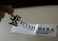 Waterproof Transparent Vinyl Car Sticker , Clear Removable Vinyl Auto Decal