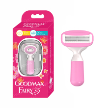 Goodmax Women's Bikini Razor: 5-Blade Portable Pocket Razor for Smooth Shaving