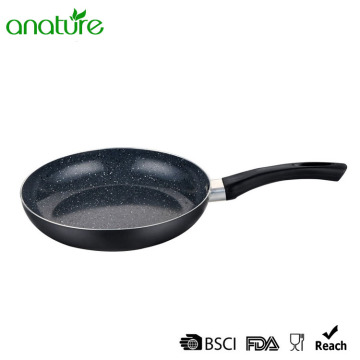 Marble Aluminum Pressed Black Induction Fry Pan