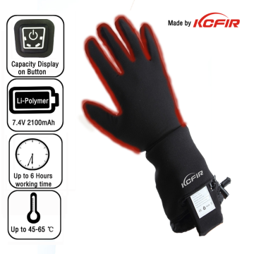 very soft winter wear battery heated inner gloves